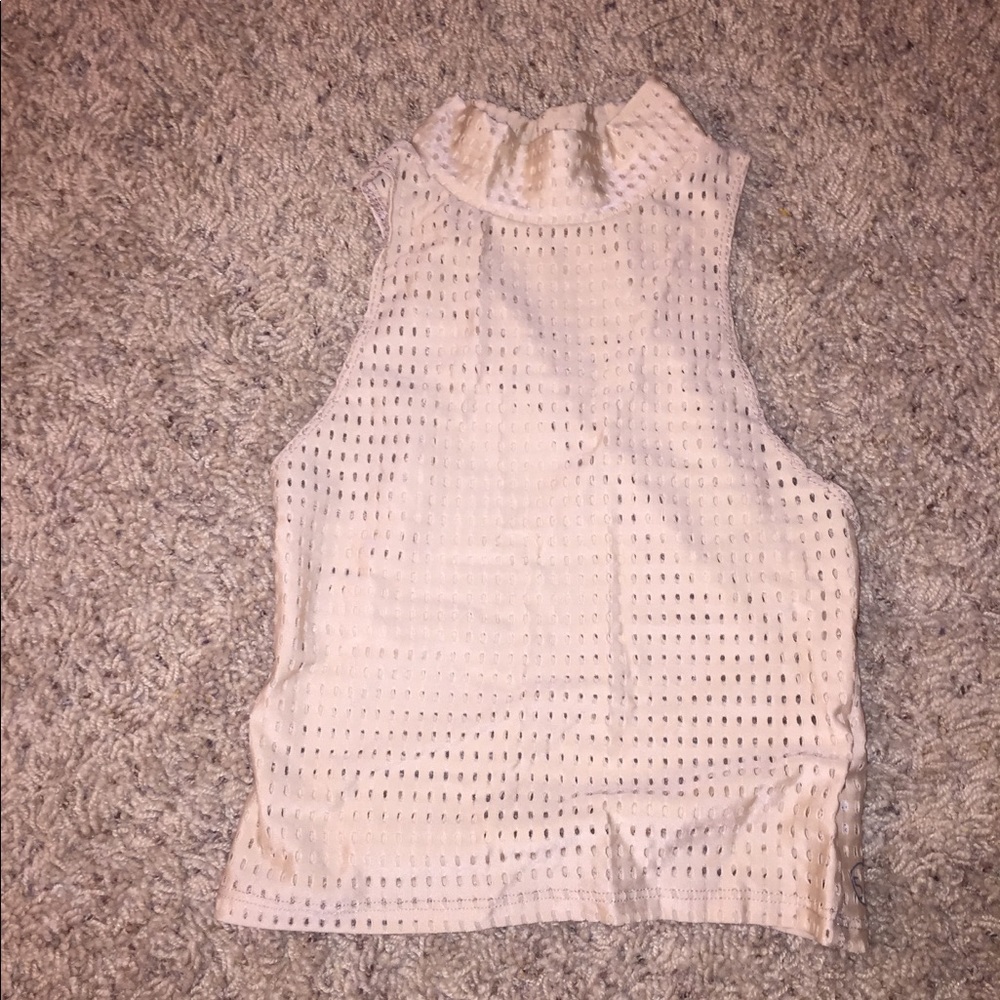 Nude See-Through Five Dancewear Top